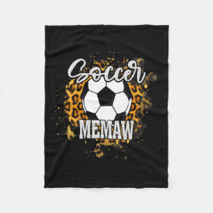 Soccer Memaw Vintage Soccer Family Matching T Shir Fleece Blanket