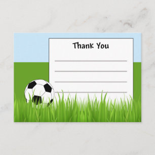 Soccer Merci cartes de notes