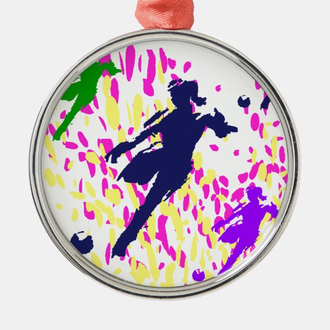 SOCCER METAL ORNAMENT (Front)