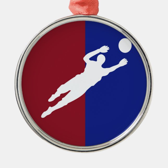 Soccer Metal Ornament (Front)