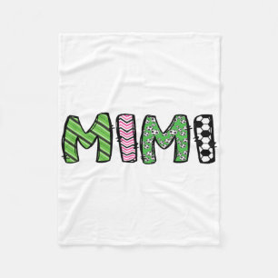 Soccer Mimi Funny Soccer Birthday Boy Family Match Fleece Blanket