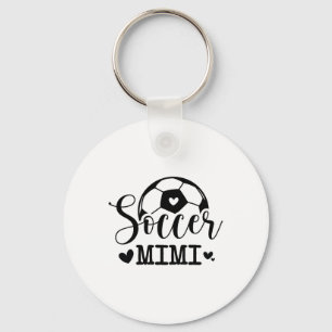 Soccer Mimi Funny Sports Soccer Player Keychain