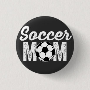 soccer mom 1 inch round button