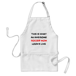 soccer mom, awesome standard apron