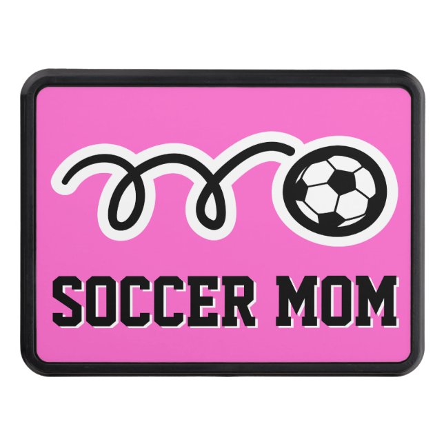 Soccer mom car hitch cover | Funny sport gift idea (Front)