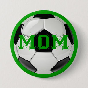 Soccer Mom Custom Colours 3 Inch Round Button