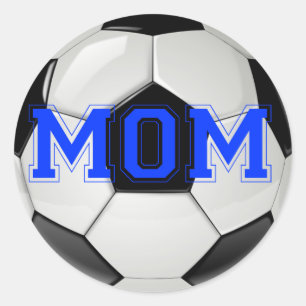 Soccer Mom Custom Colours Classic Round Sticker