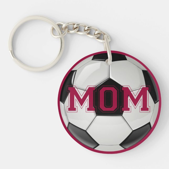 Soccer Mom Custom Colours Keychain (Front)