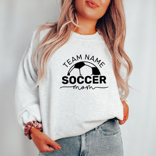 Soccer Mom Custom Team Ash Grey Sweatshirt