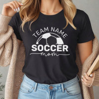 Soccer Mom Custom Team Name Number Black