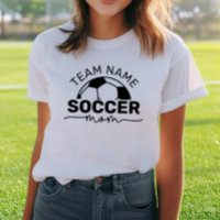 Soccer Mom Custom Team Name Number White