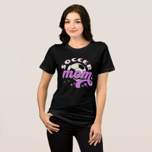 Soccer Mom Cute Retro Sports Tri-Blend Shirt