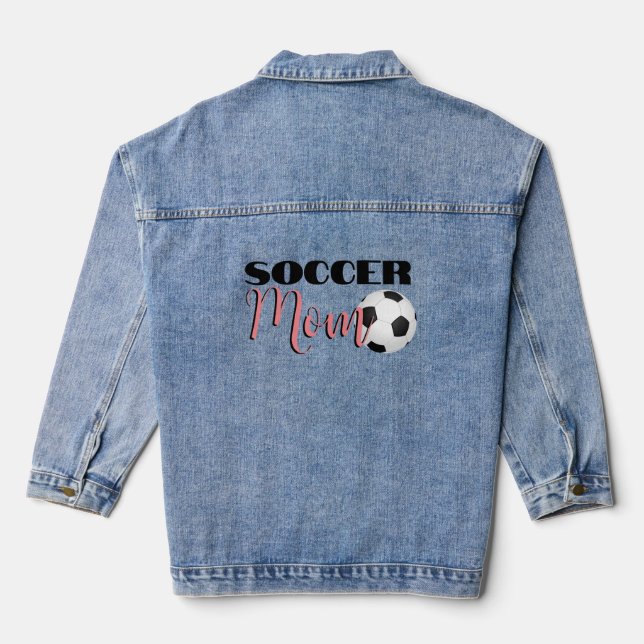 Soccer Mom Denim Jean Jacket (Back)
