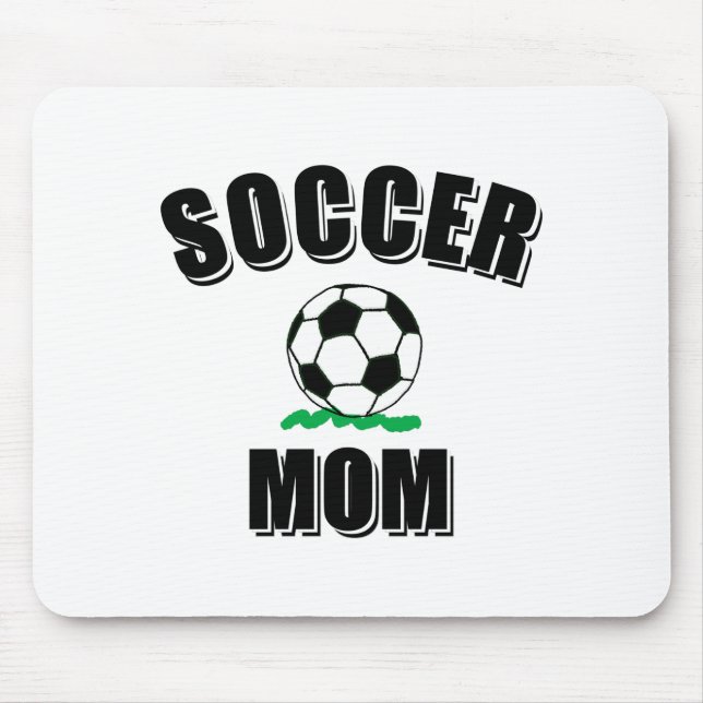 Soccer Mom Drawing And Text Mouse Pad (Front)