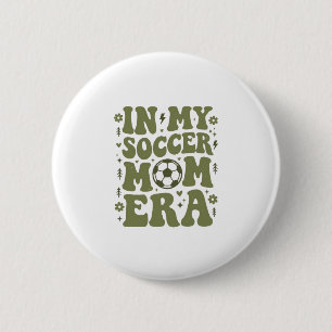 Soccer Mom Era Vintage Sports Mom Shirt Design_1 2 Inch Round Button