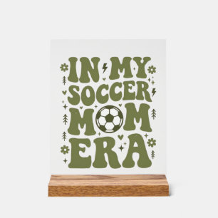 Soccer Mom Era Vintage Sports Mom Shirt Design_1 Acrylic Sign