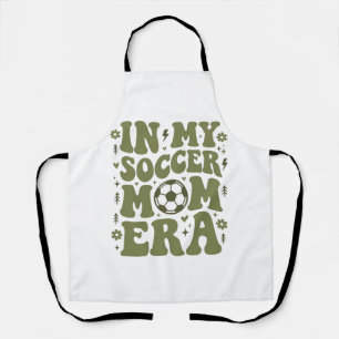 Soccer Mom Era Vintage Sports Mom Shirt Design_1 Apron