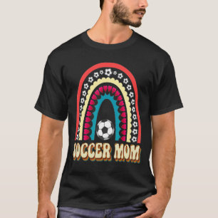 Soccer Mom Family Matching Cute Sports Rainbow Soc T-Shirt