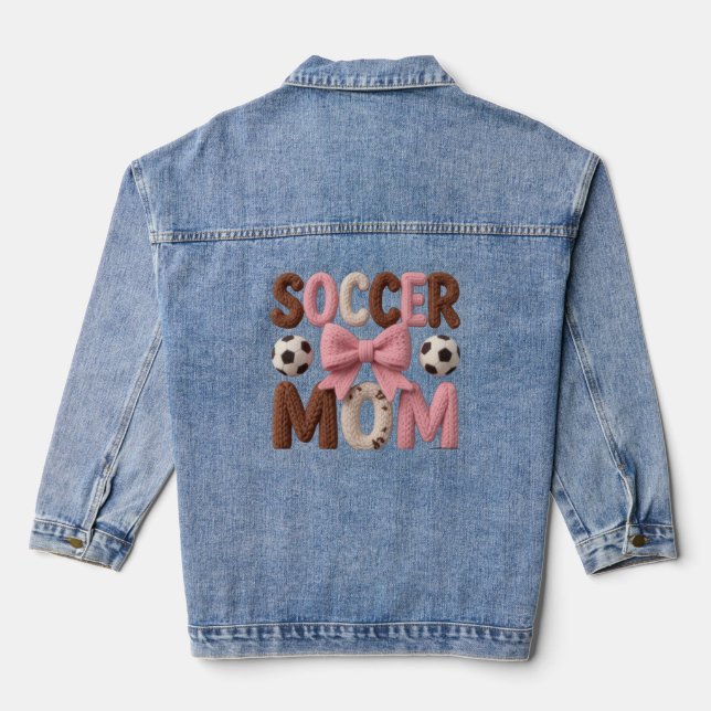 Soccer Mom Hoodie – Faux Yarn Cozy Pullover Gift (Verso)