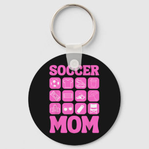 Soccer Mom Icons Soccer Essential  Keychain