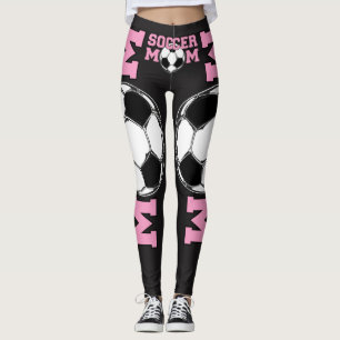 'SOCCER Mom' in Pink Leggings