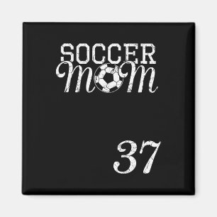 Soccer Mom Jersey Number 37 Favorite Player #37 Te Magnet