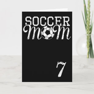 Soccer Mom Jersey Number 7 Favourite Player #7 Tea Card