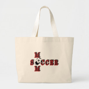 soccer mom large tote bag