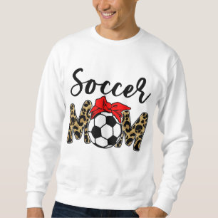 Soccer Mom Leopard Funny Soccer Ball Bandana Mothe Sweatshirt