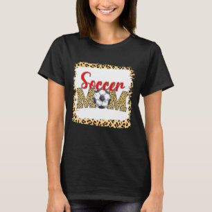 Soccer Mom Leopard  Sport Ball Mom Mother's Day 1 T-Shirt