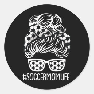Soccer Mom Life Mothers-day Sport Lover Mama Mommy Classic Round Sticker