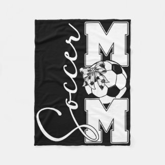 Soccer Mom Mother Family Matching Birthday Team Su Fleece Blanket