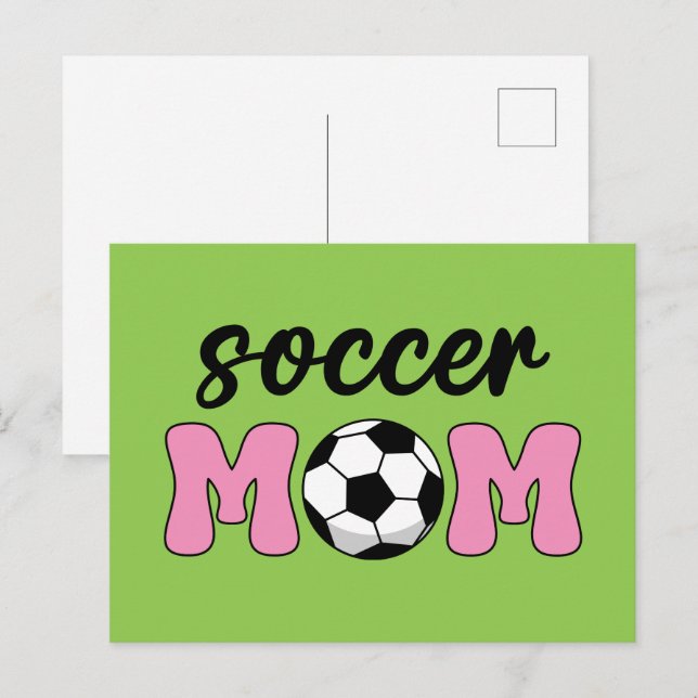 Soccer Mom Mother's Day Holiday Postcard (Front/Back)