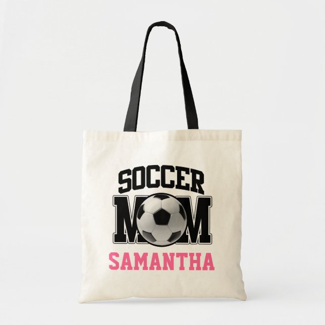 Soccer Mom Personalized Tote Bag (Front)