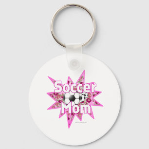 Soccer Mom Roses Keychain