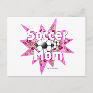 Soccer Mom Roses Postcard