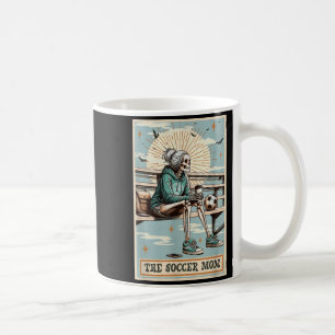 Soccer Mom Skeleton Tarot Card Vintage Halloween Coffee Mug