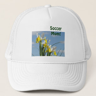 Soccer Mom! sports hats Iris Flowers Blue Sky