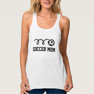 Soccer mom tank tops for women