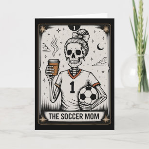 Soccer Mom Tarot Card, Vintage Halloween Soccer Ma Card