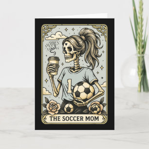 Soccer Mom Tarot Card, Vintage Halloween Soccer Ma Card