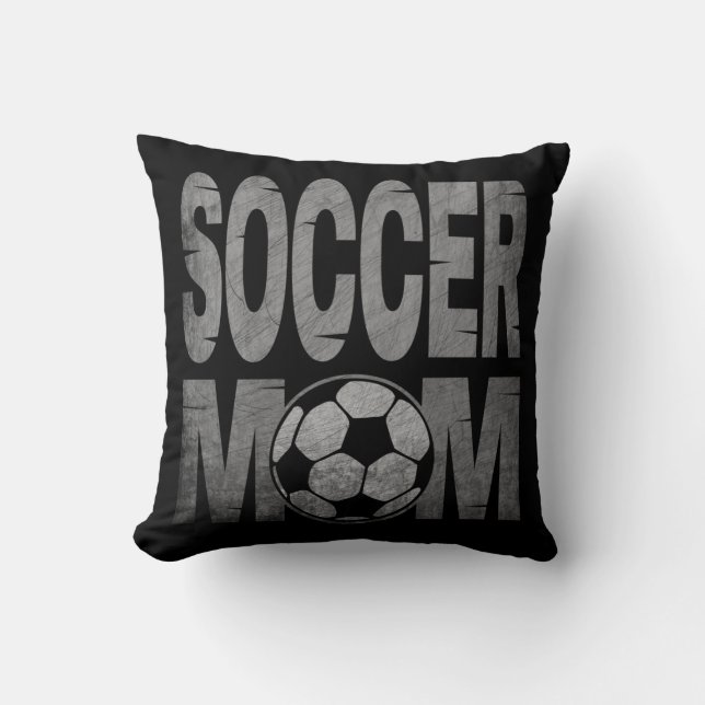SOCCER MOM  THROW PILLOW (Front)