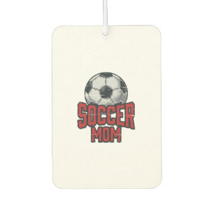 Soccer Mom Vintage Distressed Sports Shirt Design_ Air Freshener