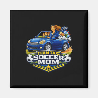 Soccer Mom Weekend Tournament 2 Inch Square Magnet