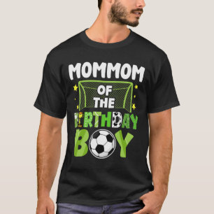 Soccer Mommom Birthday Boy Party Soccer Family Mat T-Shirt
