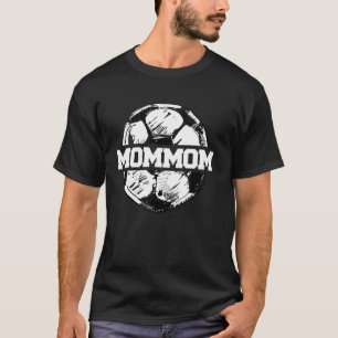 Soccer MomMom Soccer Ball Split Funny Soccer Mom M T-Shirt
