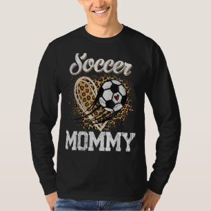 Soccer Mommy Leopard Ball Mother's Day T-Shirt