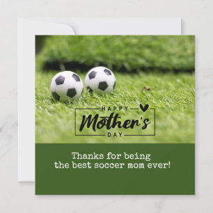 Soccer Mother's Day Holiday Card