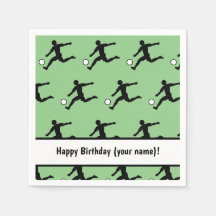 Soccer Motif with Footballers - Fun Boys / Men's