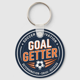 Soccer Motivation Goal Getter; Soccer Lover Keychain